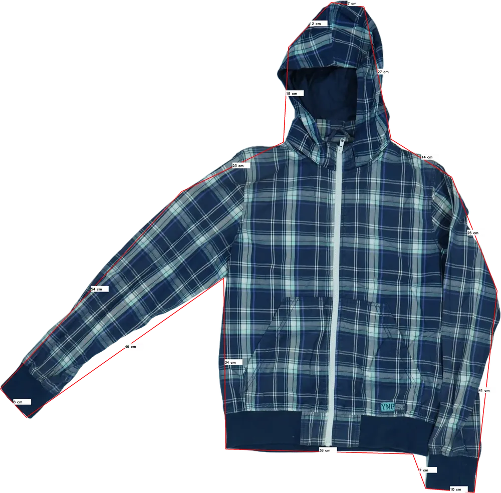 Kék H&amp;M Átmeneti kabát EU 164 / UK 14 év / US 14 év/XL