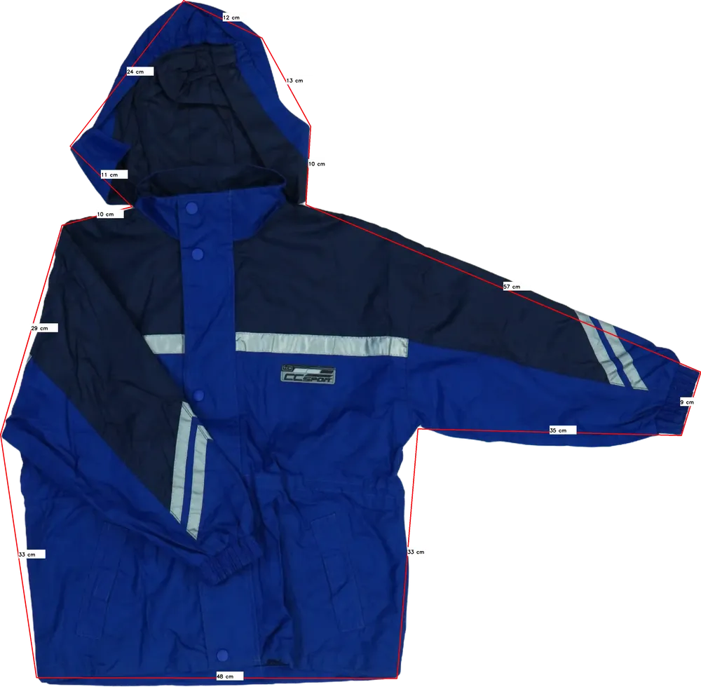 Kék TCM Átmeneti kabát EU 140 / UK 10 év / US 10 év/L