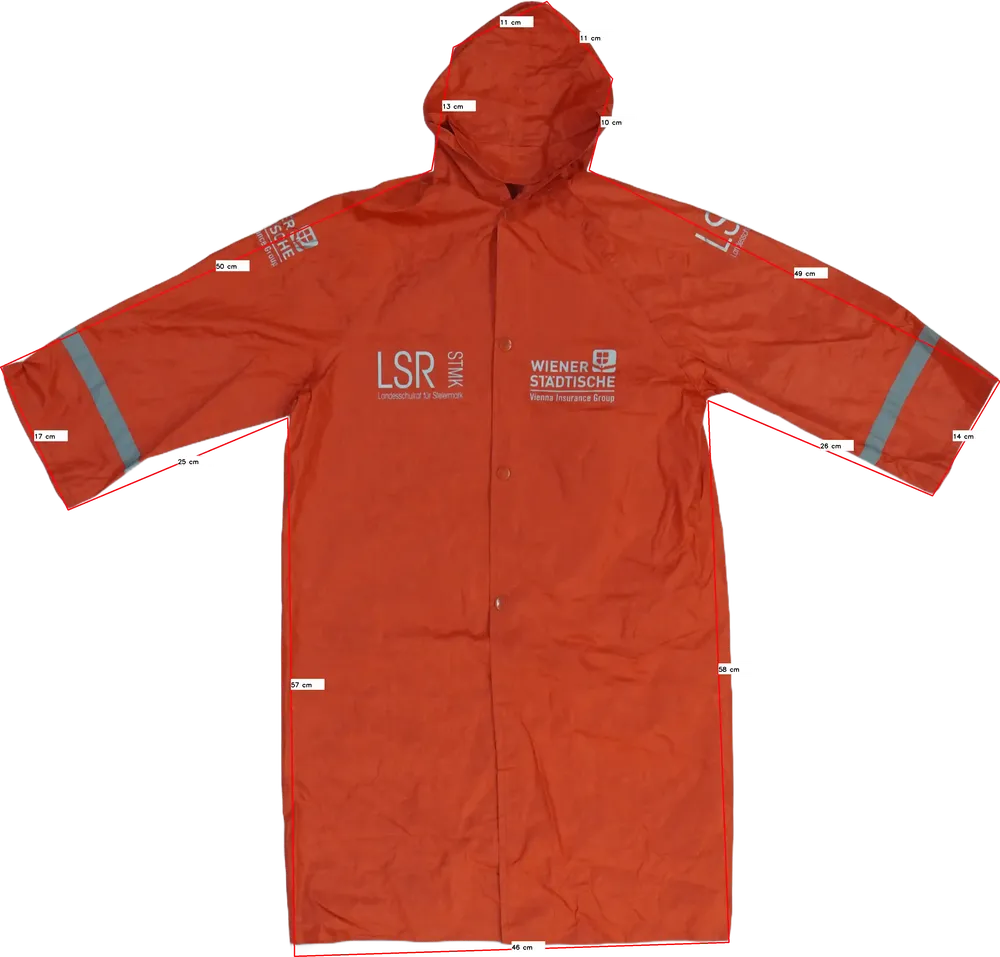 Piros Egyéb Esőkabát EU 128 / UK 8 év / US 8 év/M