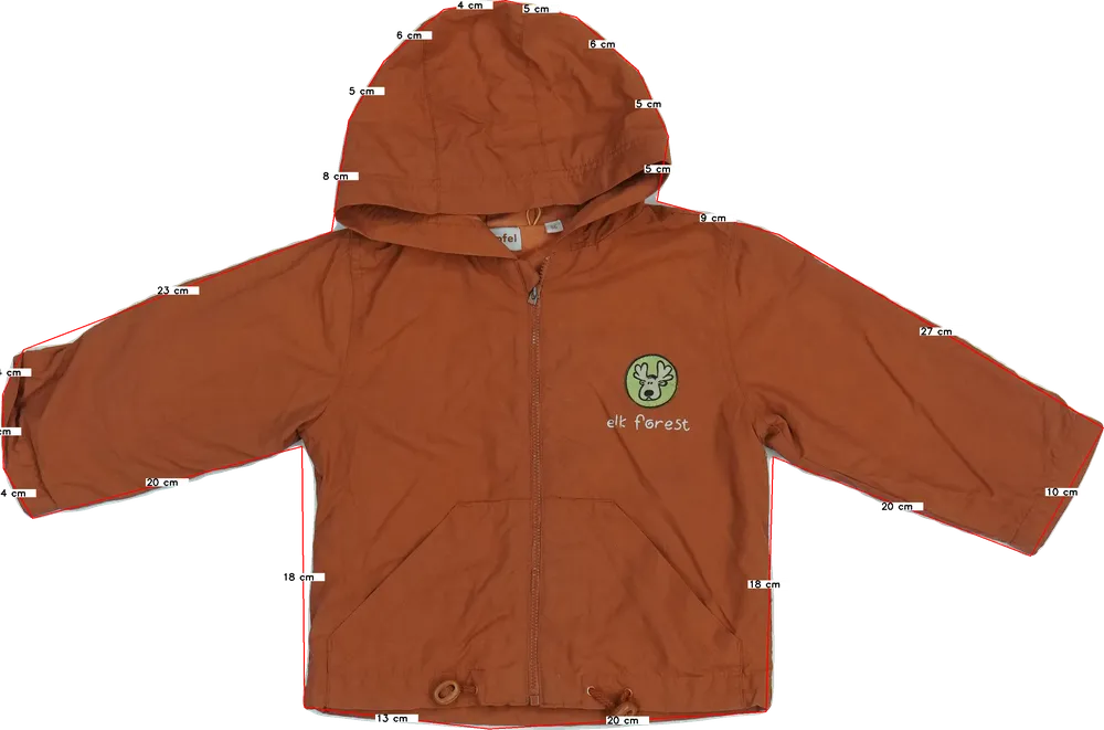 Sárga (narancs) Tüpfel Széldzseki EU 86 / UK 12-18 hónap / US 18 hónap