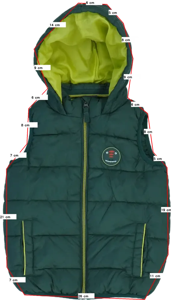 Zöld Next Mellény EU 110 / UK 5 év / US 5 év/XS