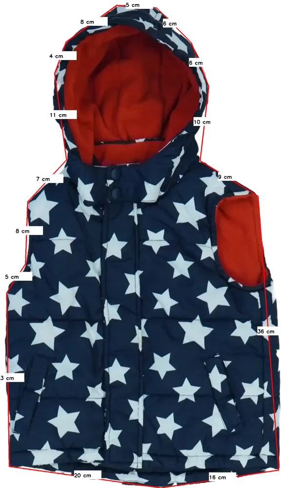 Kék TU Mellény EU 92 / UK 2 év / US 2T