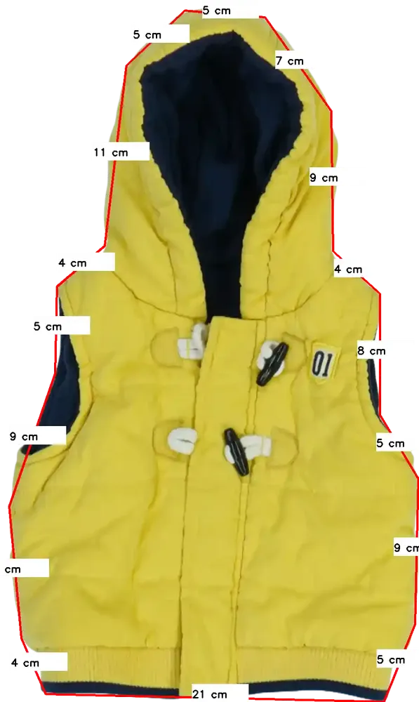 Sárga George Mellény EU 62 / UK 0-3 hónap / US 0-3 hónap