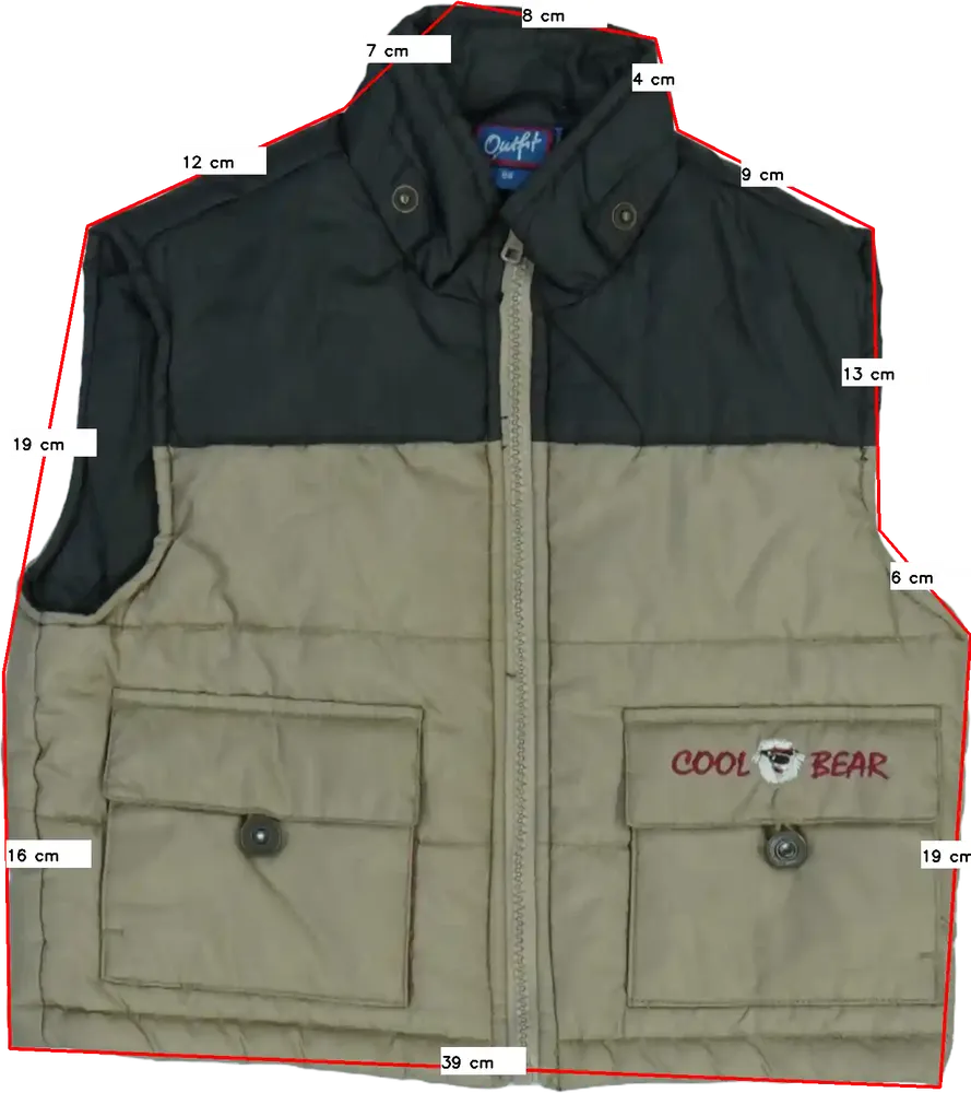 Barna Outfit Mellény EU 98 / UK 3 év / US 3T