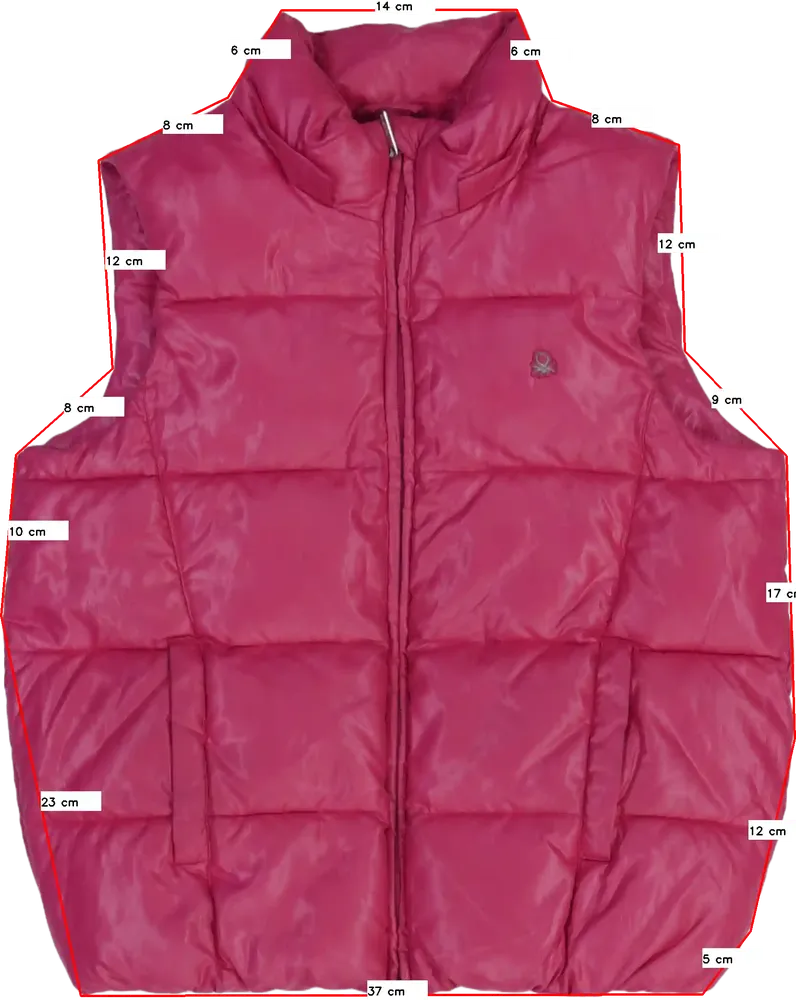 Rózsaszín Benetton Mellény EU 146 / UK 11 év / US 12 év/L