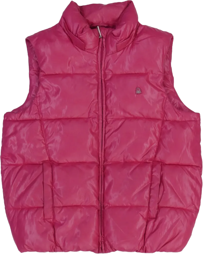 Rózsaszín Benetton Mellény EU 146 / UK 11 év / US 12 év/L