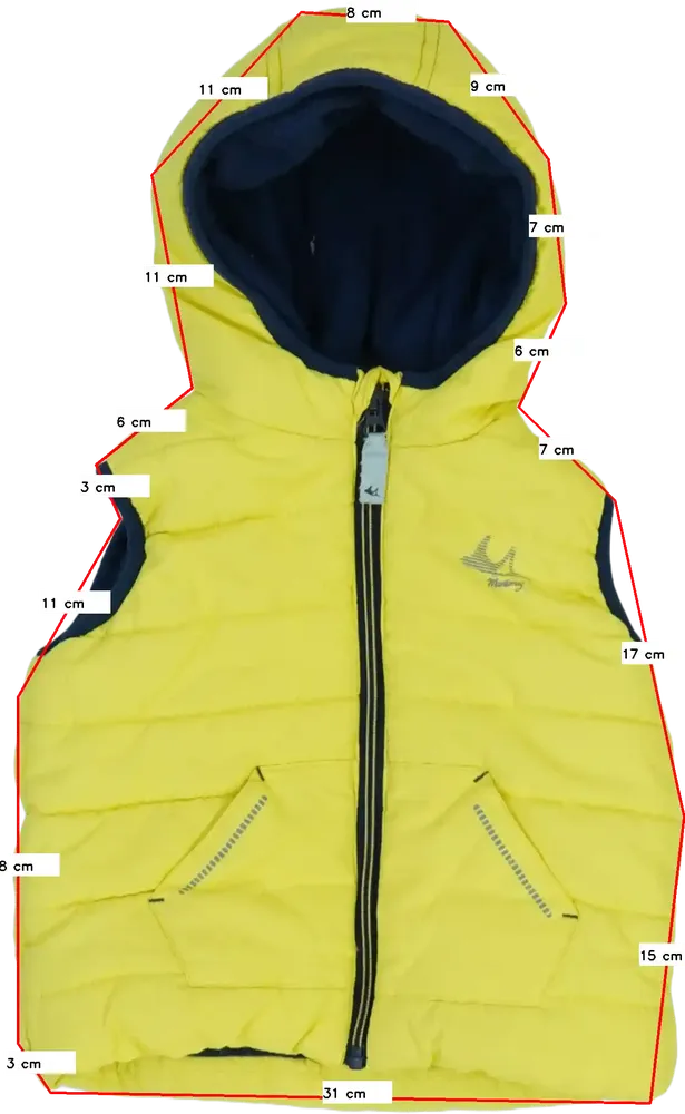 Sárga Mantaray Mellény EU 92 / UK 2 év / US 2T