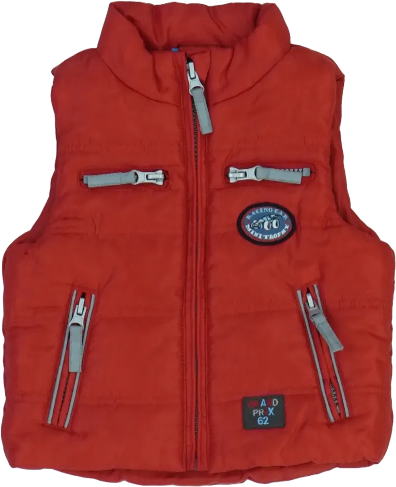 Piros Topolino Mellény EU 74 / UK 6-9 hónap / US 6-9 hónap