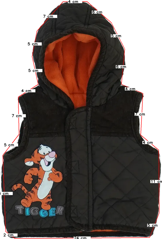 Barna Disney Mellény EU 62 / UK 0-3 hónap / US 0-3 hónap