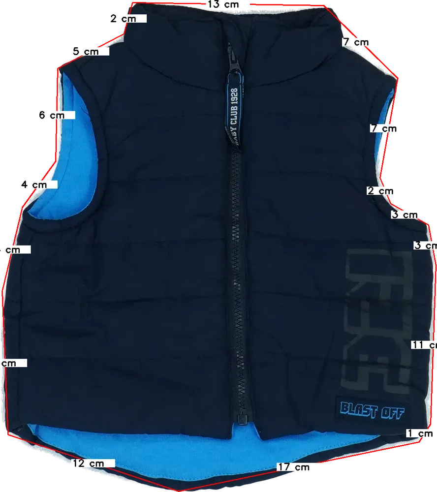 Kék Egyéb Mellény EU 62 / UK 0-3 hónap / US 0-3 hónap