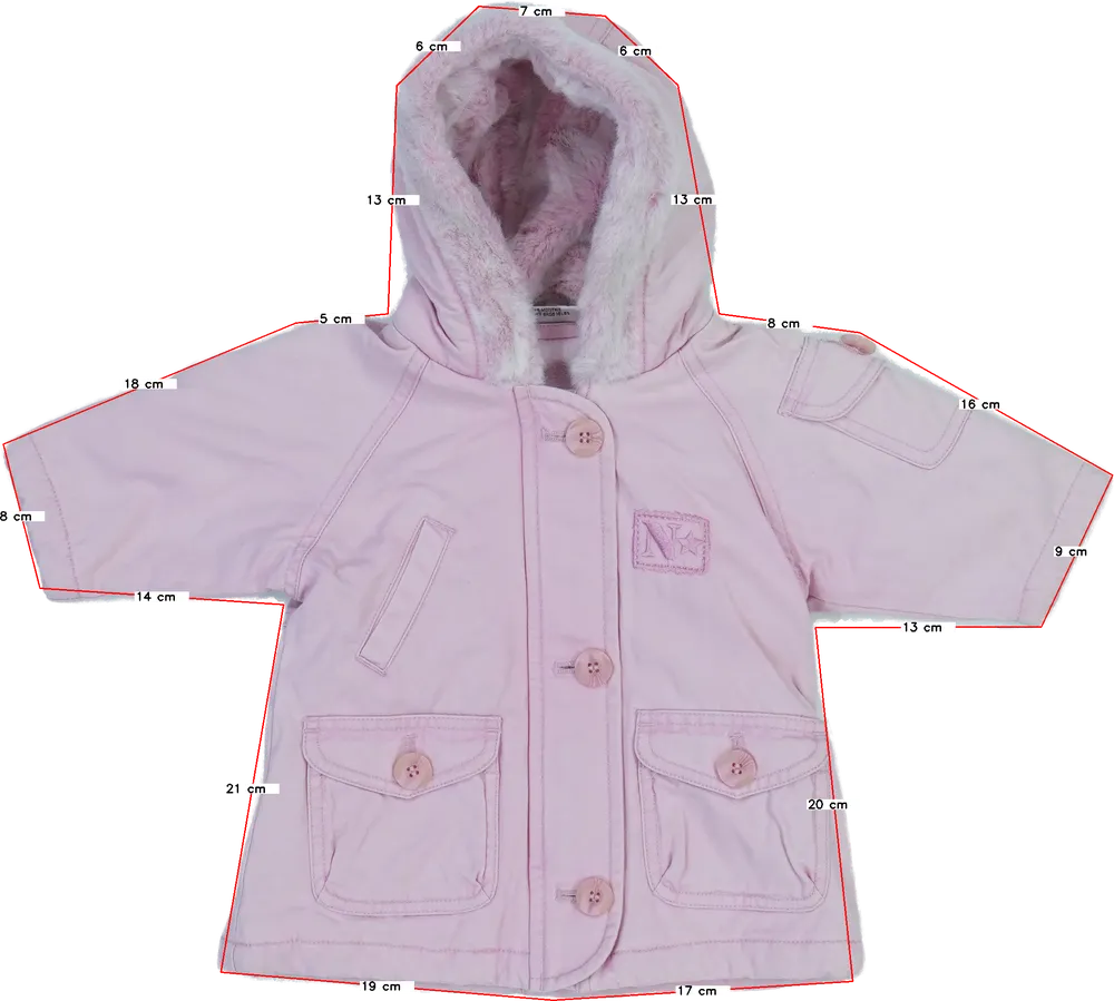 Rózsaszín Next Télikabát EU 68 / UK 3-6 hónap / US 3-6 hónap