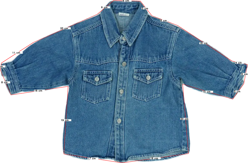 Kék Kids Farmerdzseki EU 86 / UK 12-18 hónap / US 18 hónap