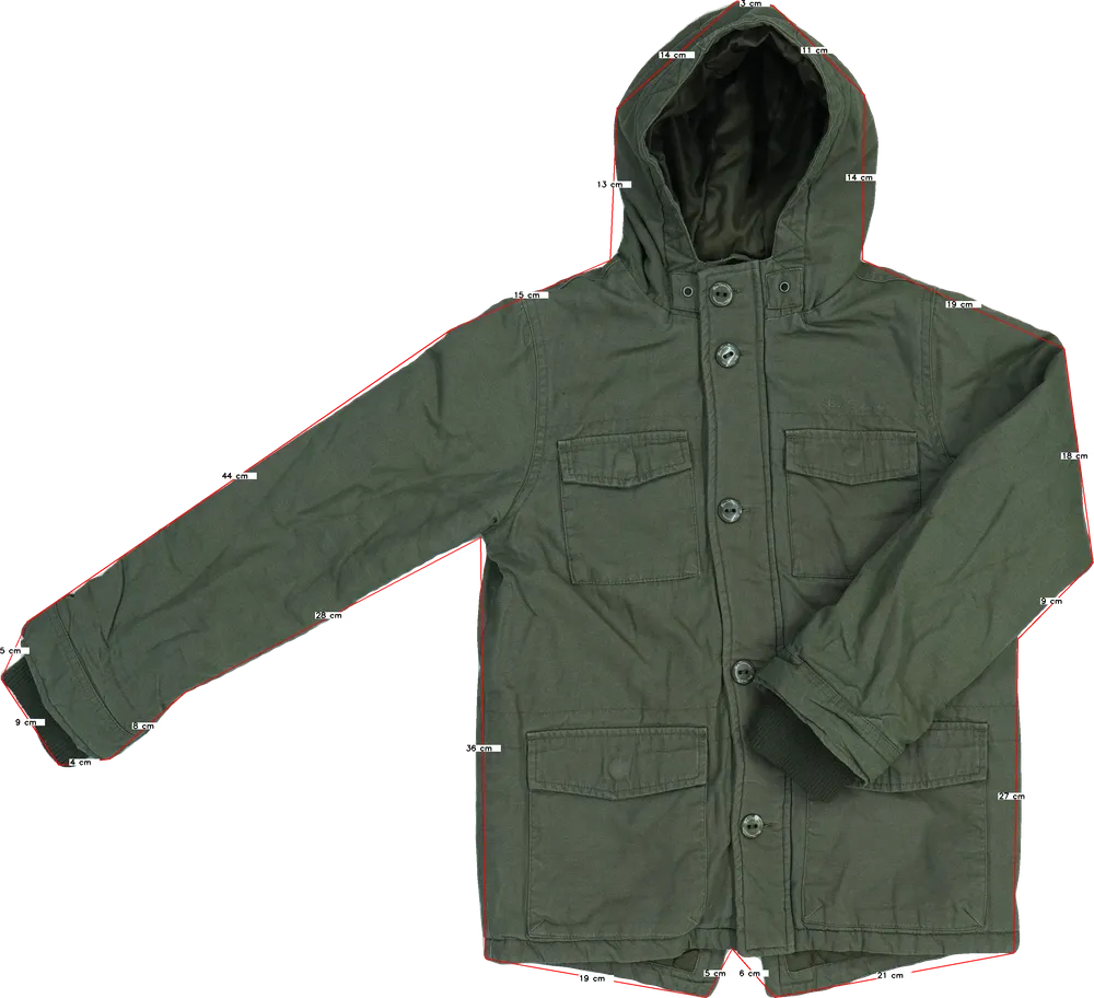 Zöld Ben Sherman Átmeneti kabát EU 146 / UK 11 év / US 12 év/L