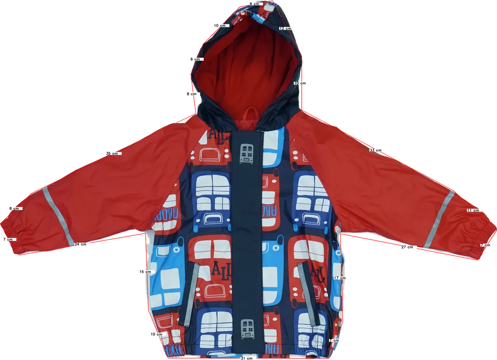 Piros Lupilu Esőkabát EU 104 / UK 4 év / US 4T/XS
