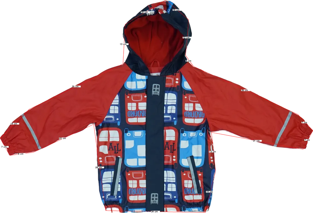 Piros Lupilu Esőkabát EU 116 / UK 6 év / US 6 év/S