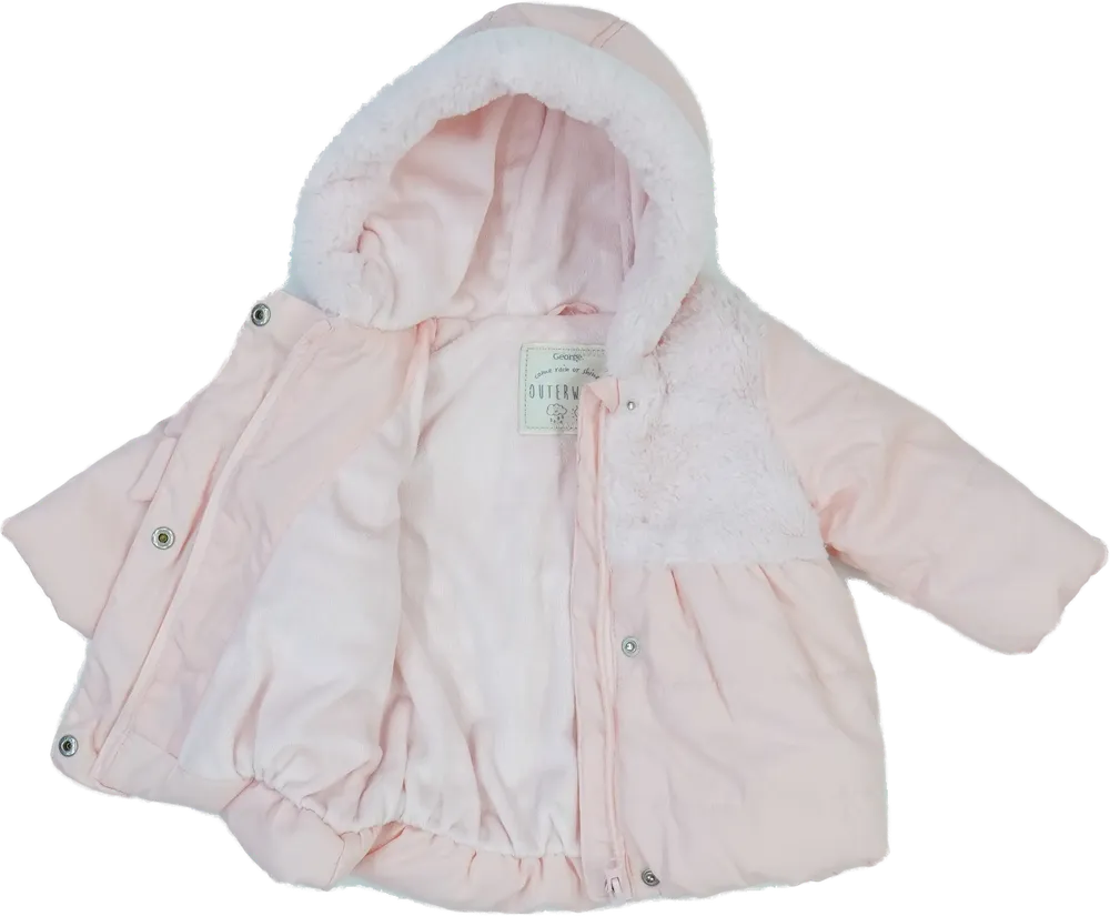 Rózsaszín George Télikabát EU 68 / UK 3-6 hónap / US 3-6 hónap