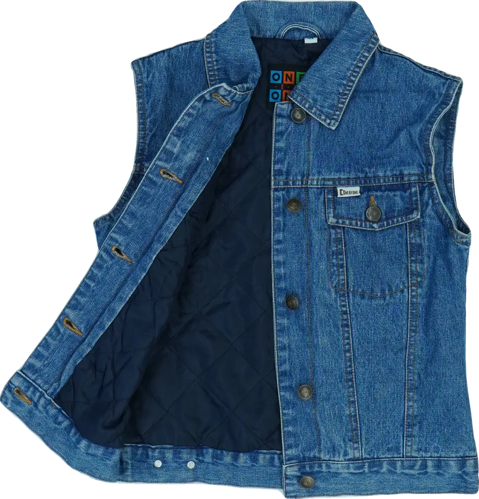 Kék One by One Mellény EU 128 / UK 8 év / US 8 év/M