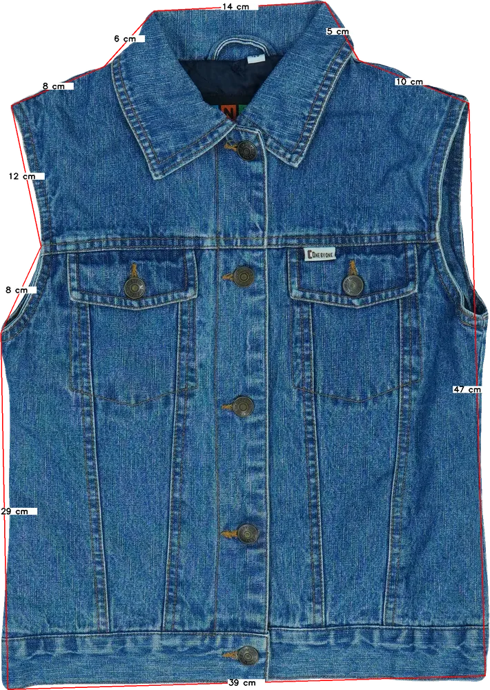 Kék One by One Mellény EU 128 / UK 8 év / US 8 év/M