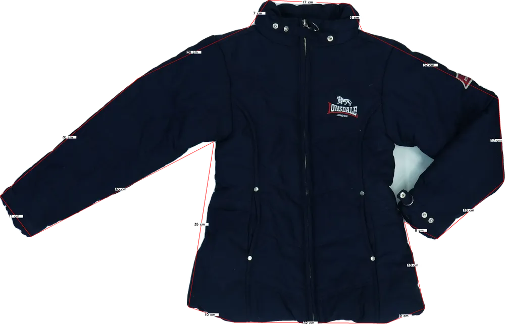 Kék Lonsdale Télikabát EU 128 / UK 8 év / US 8 év/M