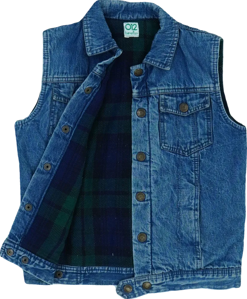 Kék Benetton Mellény EU 152 / UK 12 év / US 12 év/L