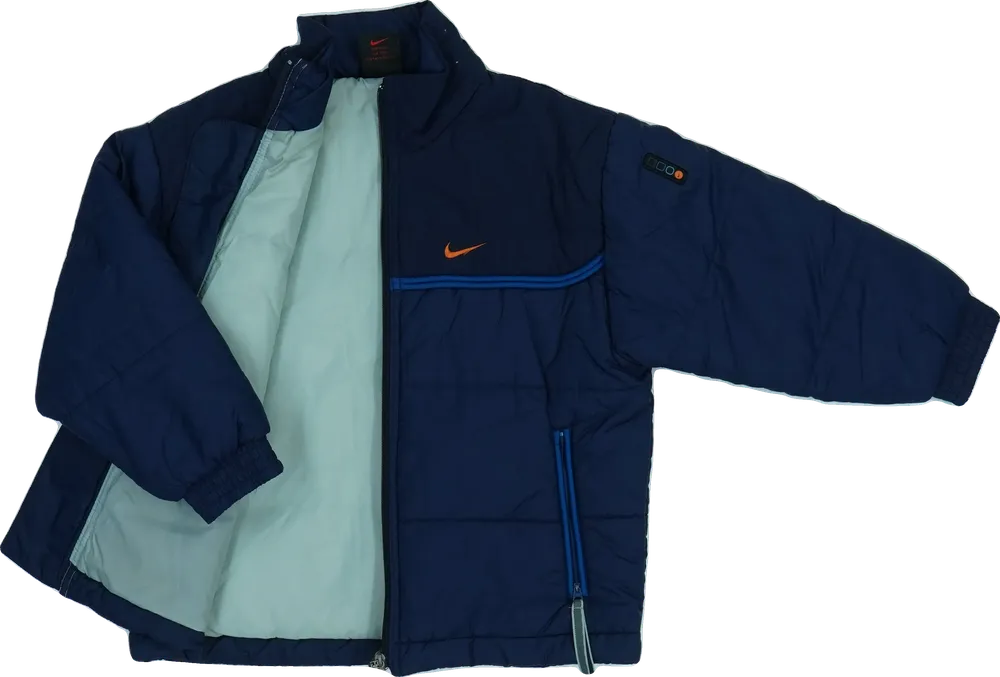 Kék Nike Átmeneti kabát EU 116 / UK 6 év / US 6 év/S