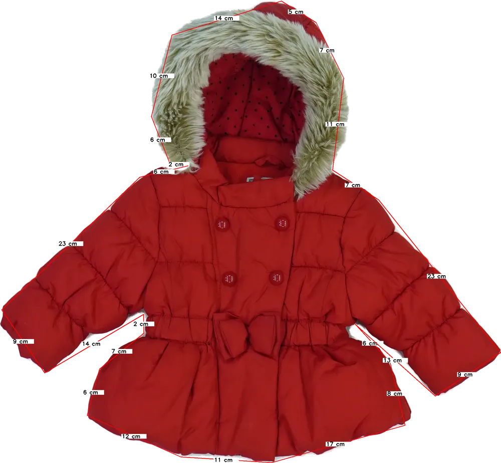 Piros Next Télikabát EU 68 / UK 3-6 hónap / US 3-6 hónap