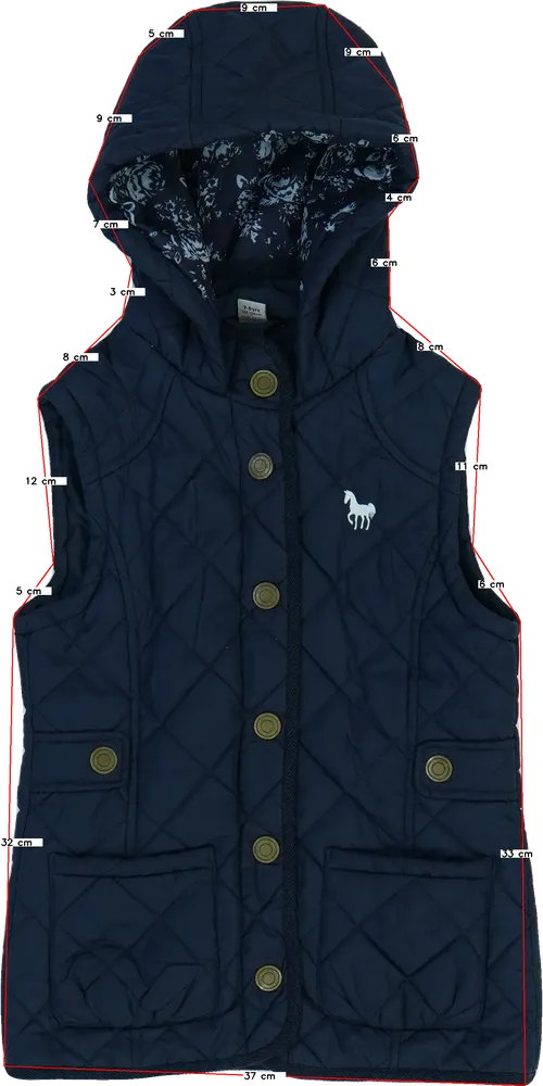 Kék TU Mellény EU 128 / UK 8 év / US 8 év/M