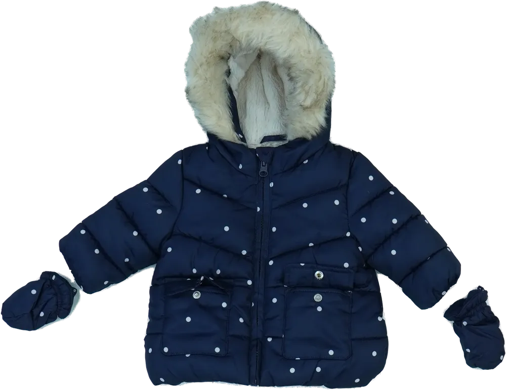 Kék Primark Télikabát EU 62 / UK 0-3 hónap / US 0-3 hónap