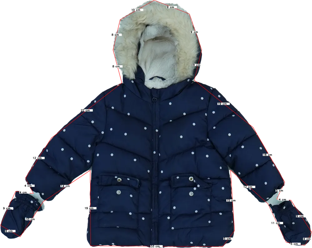 Kék Primark Télikabát EU 86 / UK 12-18 hónap / US 18 hónap