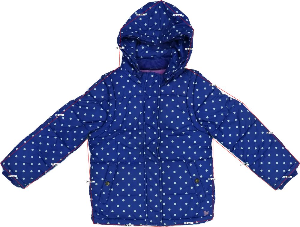 Kék Mini Boden Télikabát EU 128 / UK 8 év / US 8 év/M