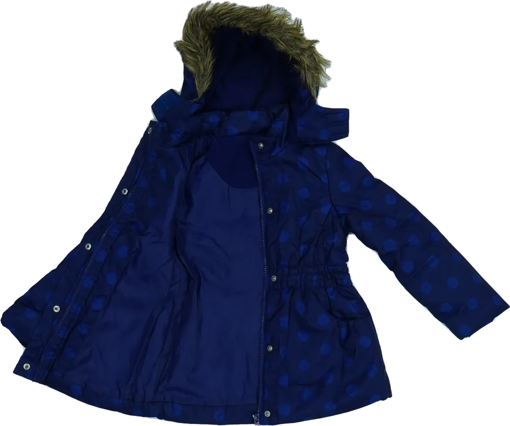 Kék Dunnes Télikabát EU 104 / UK 4 év / US 4T/XS