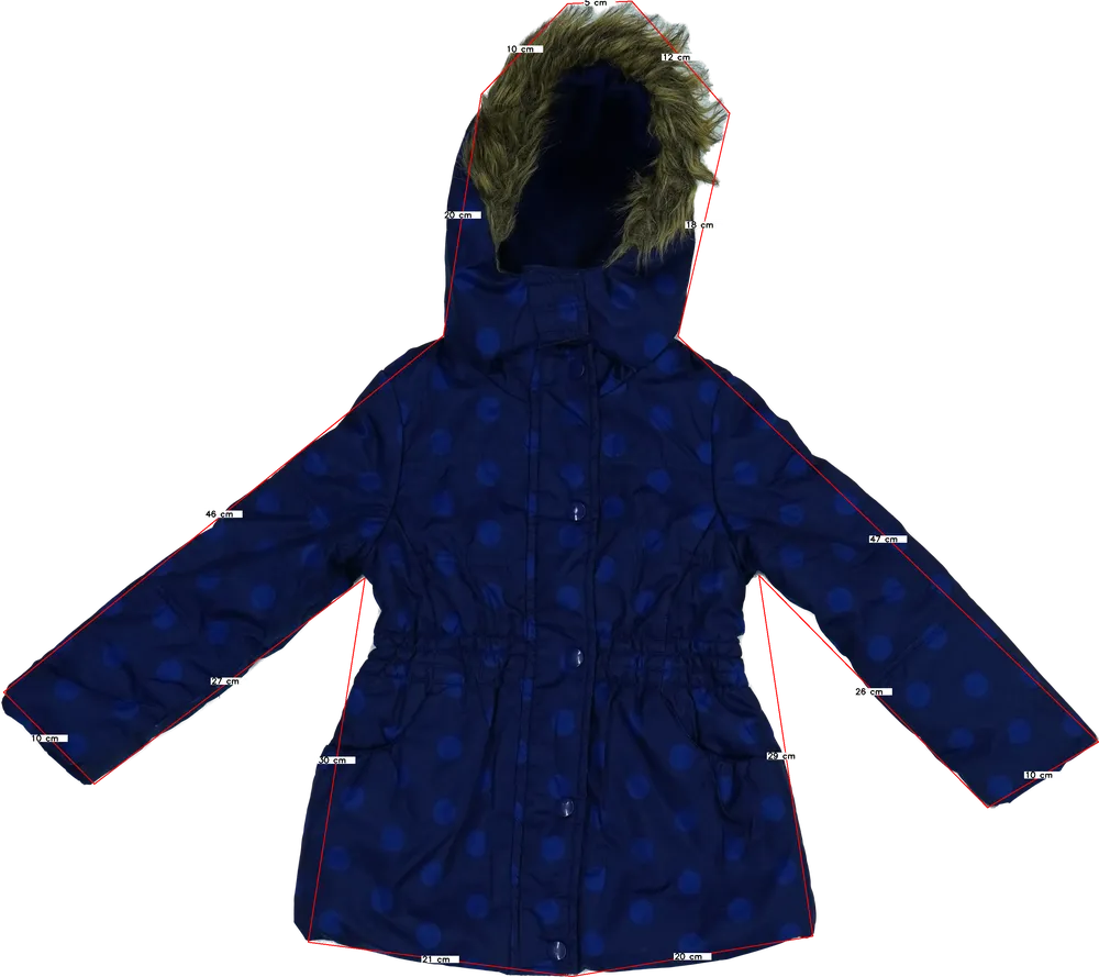 Kék Dunnes Télikabát EU 104 / UK 4 év / US 4T/XS