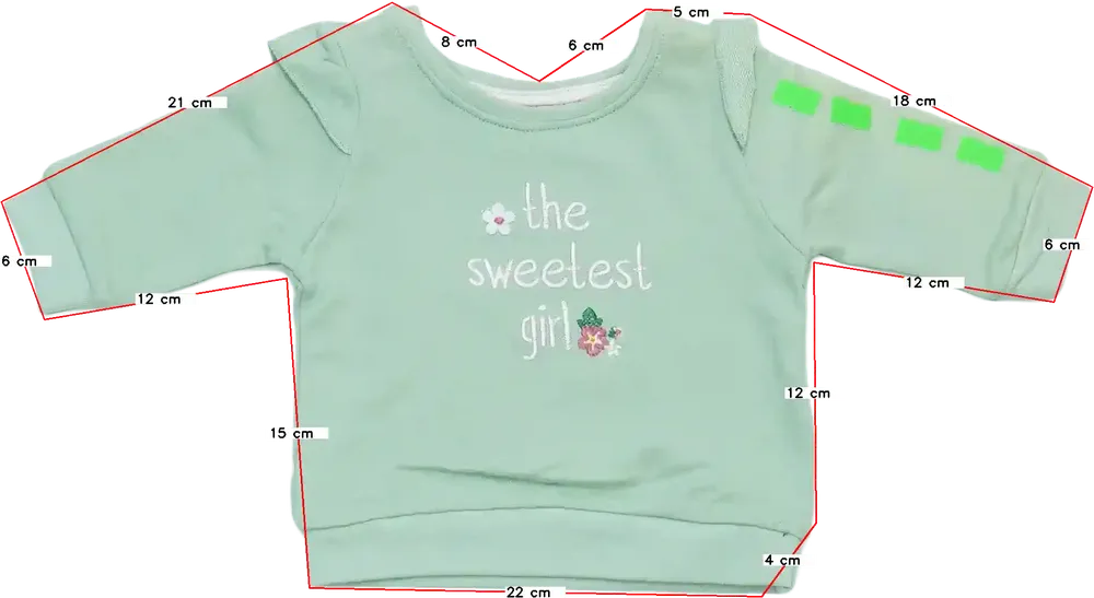 Zöld Ergee Pulóver EU 56 / UK Újszülött / US Újszülött