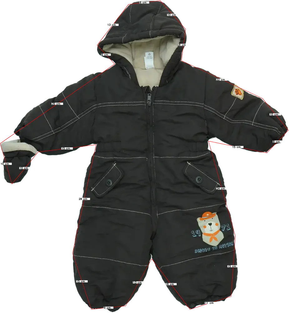 Barna C&amp;A Baby overál EU 74 / UK 6-9 hónap / US 6-9 hónap