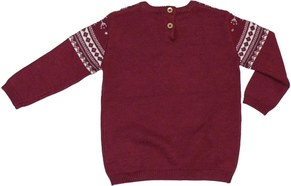 Bordó George Kötött pulcsi EU 80 / UK 9-12 hónap / US 12 hónap