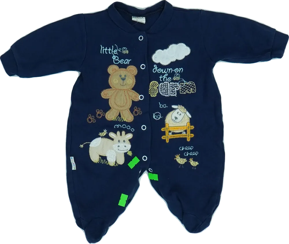 Kék Egyéb Hosszú ujjú rugdalózó EU 56 / UK Újszülött / US Újszülött