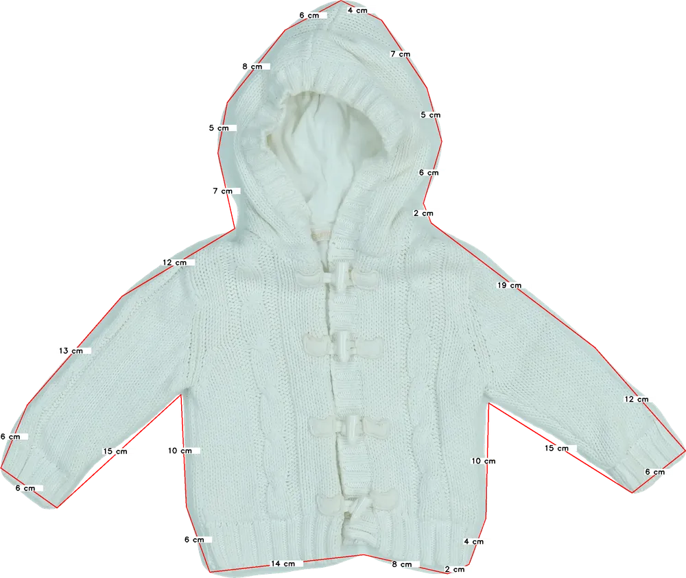 Fehér BHS Baby kocsikabát EU 68 / UK 3-6 hónap / US 3-6 hónap