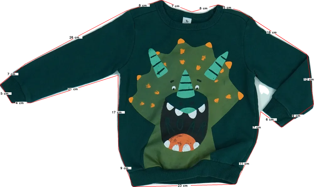 Zöld TU Pulóver EU 98 / UK 3 év / US 3T