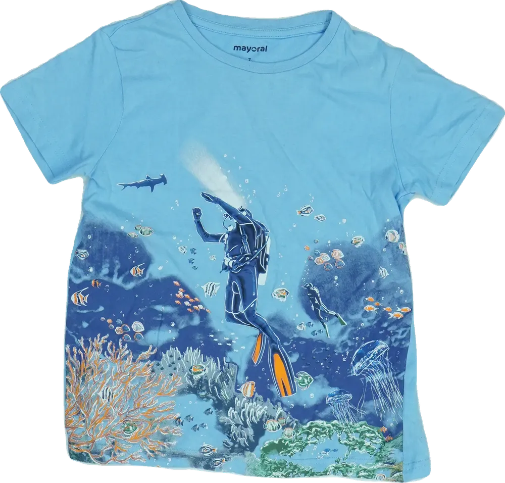 Kék Mayoral Póló EU 122 / UK 7 év / US 7 év/M