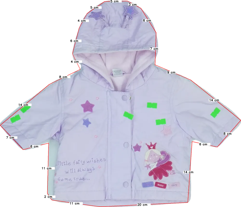 Lila Next Széldzseki EU 56 / UK Újszülött / US Újszülött