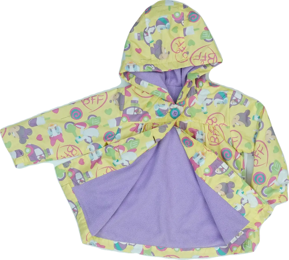 Sárga Disney Széldzseki EU 86 / UK 12-18 hónap / US 18 hónap