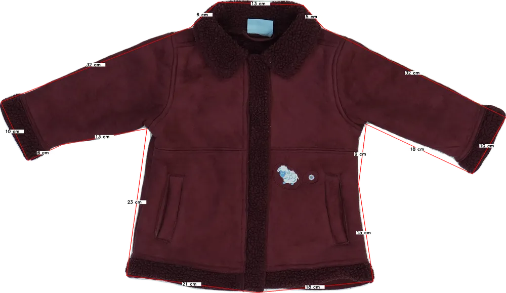 Bordó Egyéb Átmeneti kabát EU 86 / UK 12-18 hónap / US 18 hónap