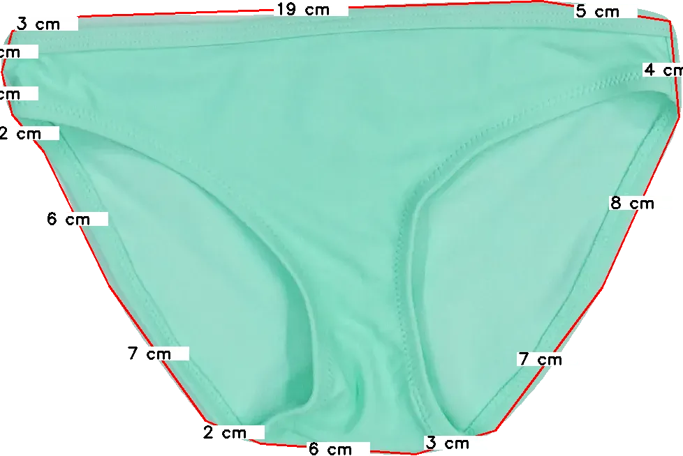Zöld Cubusas Bikini alsó EU 128 / UK 8 év / US 8 év/M