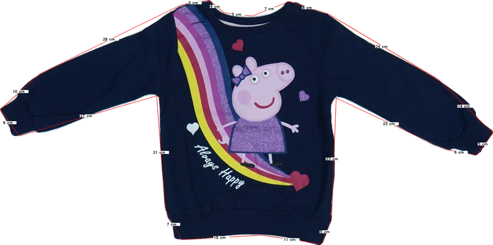 Kék Peppa Pig Pulóver EU 110 / UK 5 év / US 5 év/XS