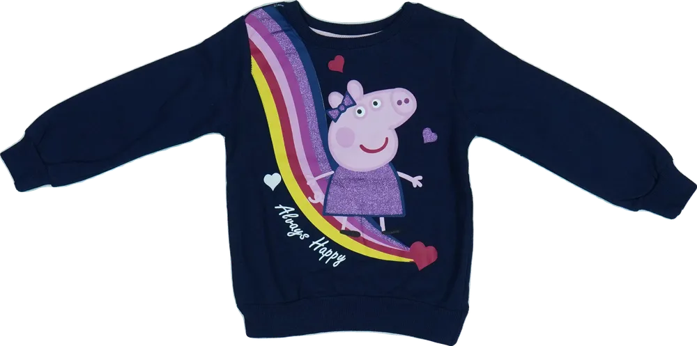 Kék Peppa Pig Pulóver EU 110 / UK 5 év / US 5 év/XS