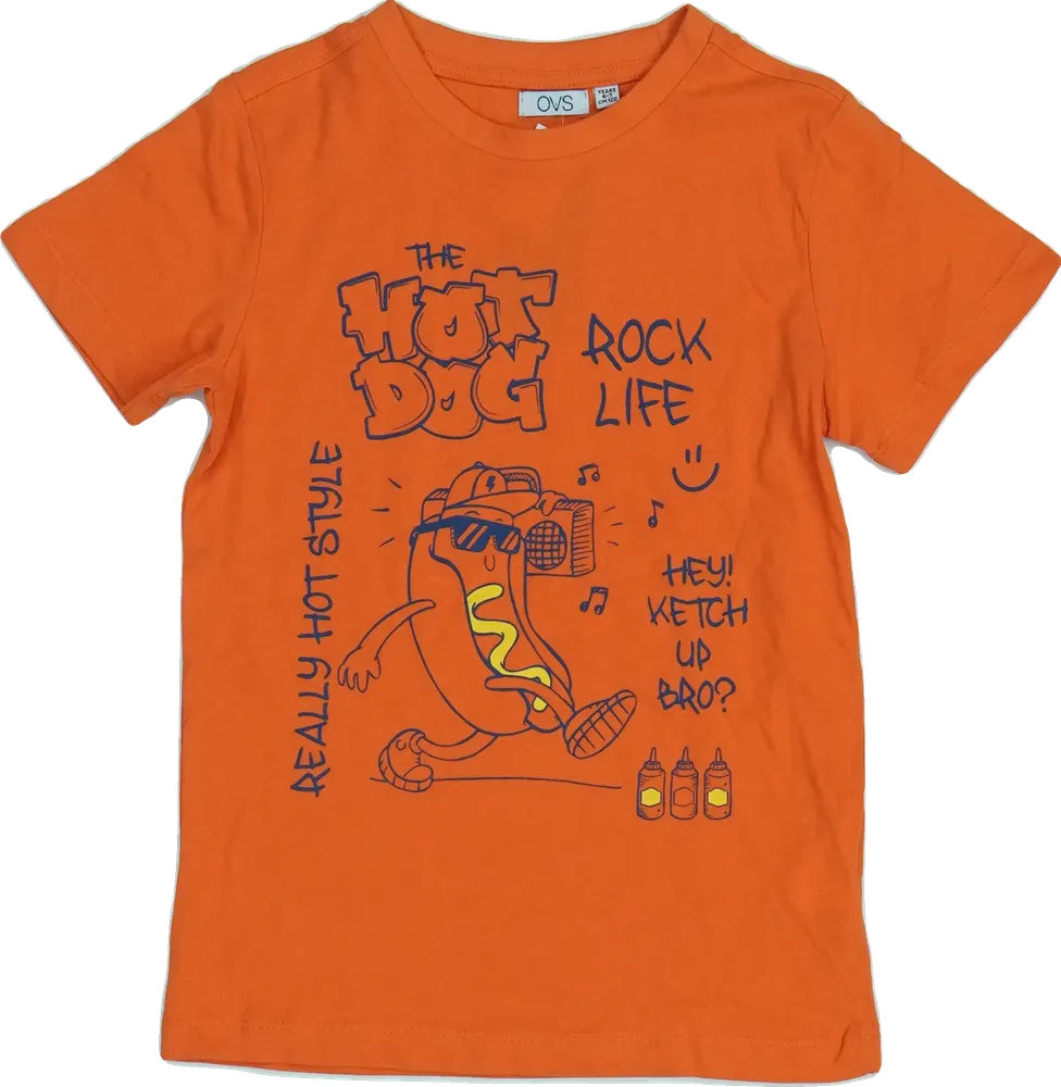 Sárga (narancs) OVS Póló EU 122 / UK 7 év / US 7 év/M