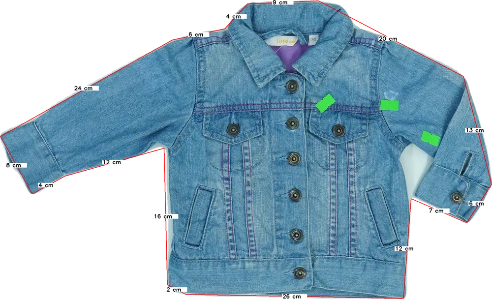 Kék Egyéb Farmerdzseki EU 74 / UK 6-9 hónap / US 6-9 hónap