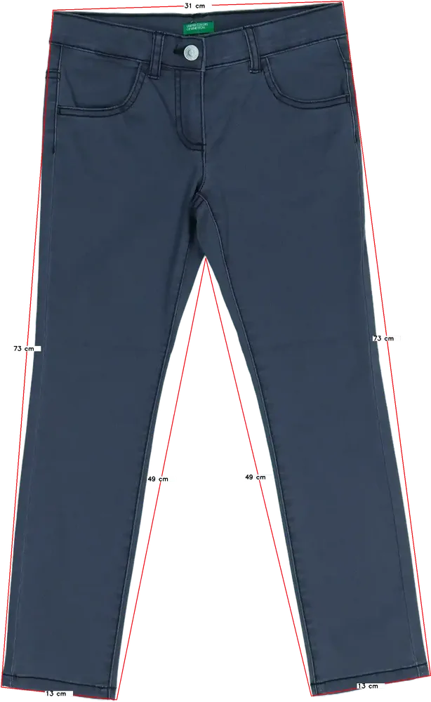 Szürke Benetton Hosszúnadrág EU 122 / UK 7 év / US 7 év/M