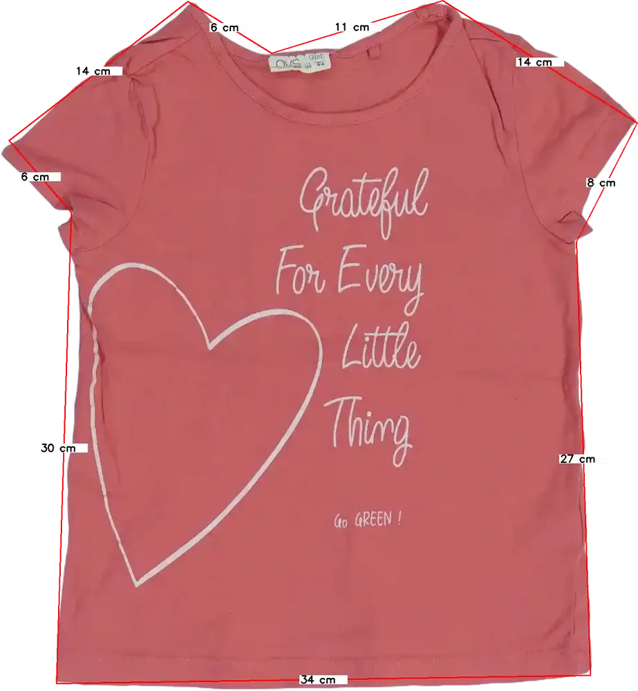 Rózsaszín OVS Póló EU 116 / UK 6 év / US 6 év/S