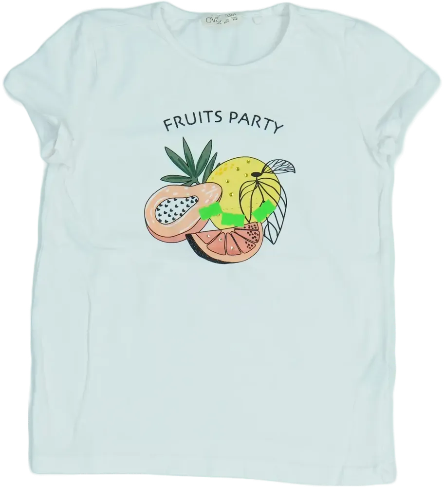 Fehér OVS Póló EU 128 / UK 8 év / US 8 év/M